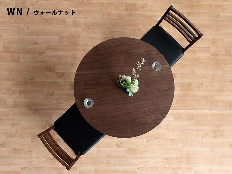 ローマ 丸テーブル 90 ウォールナット