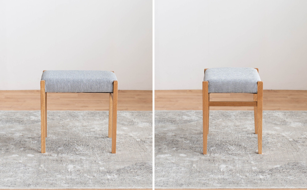 STジャンブル01 スツール オーク アネルカグレー 1脚 単品 チェア 椅子