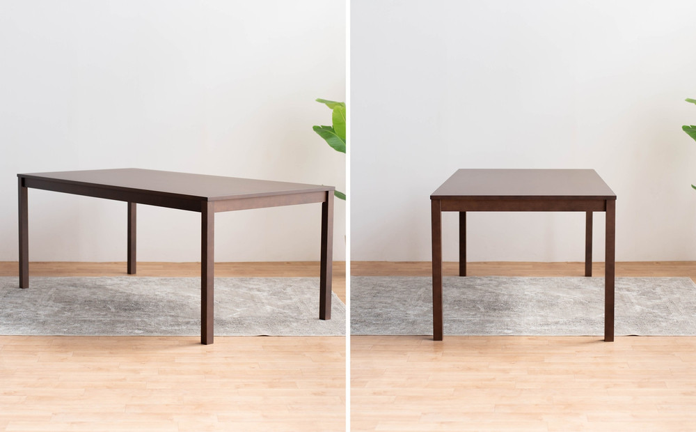 サイズオーダー DTジャンブル01 ダイニングテーブル ビーチ ウォールナットブラウン 単品