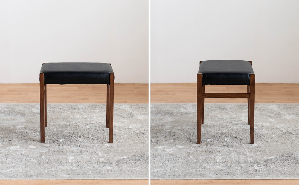 STジャンブル01 スツール ウォールナット オールマイティブラック 1脚 単品 チェア 椅子