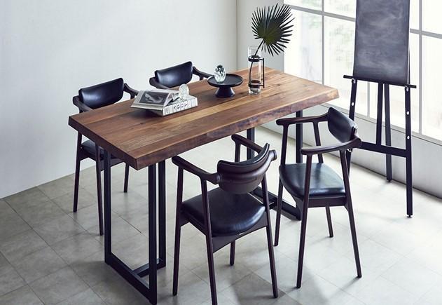 ラミエッジテーブル ウォールナットW2150(脚セット)【関家具】