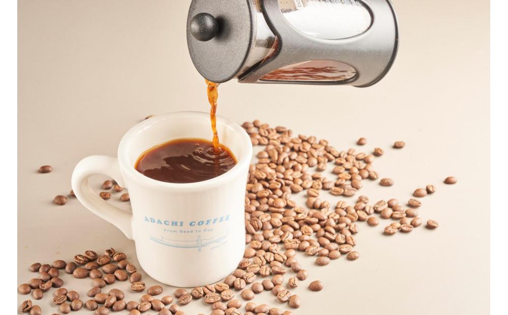 【定期便全6回】大川市あだち珈琲 ブレンド200g×2個セット