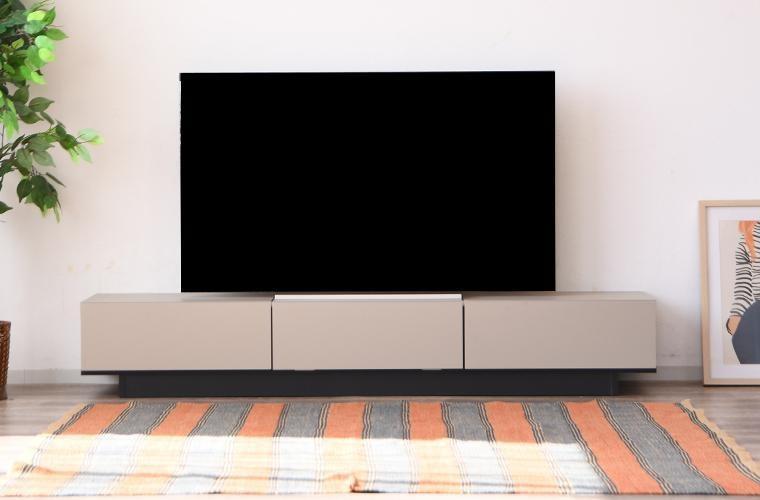 テレビ台 TVボード ローボード 180cm 収納 おしゃれ スリット加工 日本製 大川