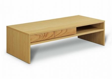 【大川家具】 開梱設置 125cm リビング テーブル ホワイトオーク センダン材 国産材 キルト