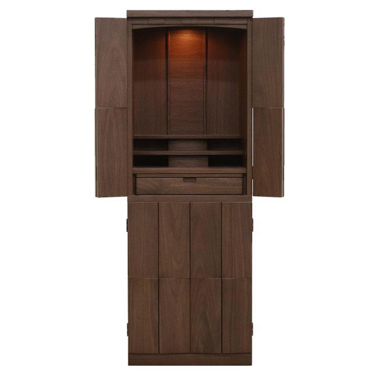 モダン仏壇 16×46号【カラー：ウォールナット】