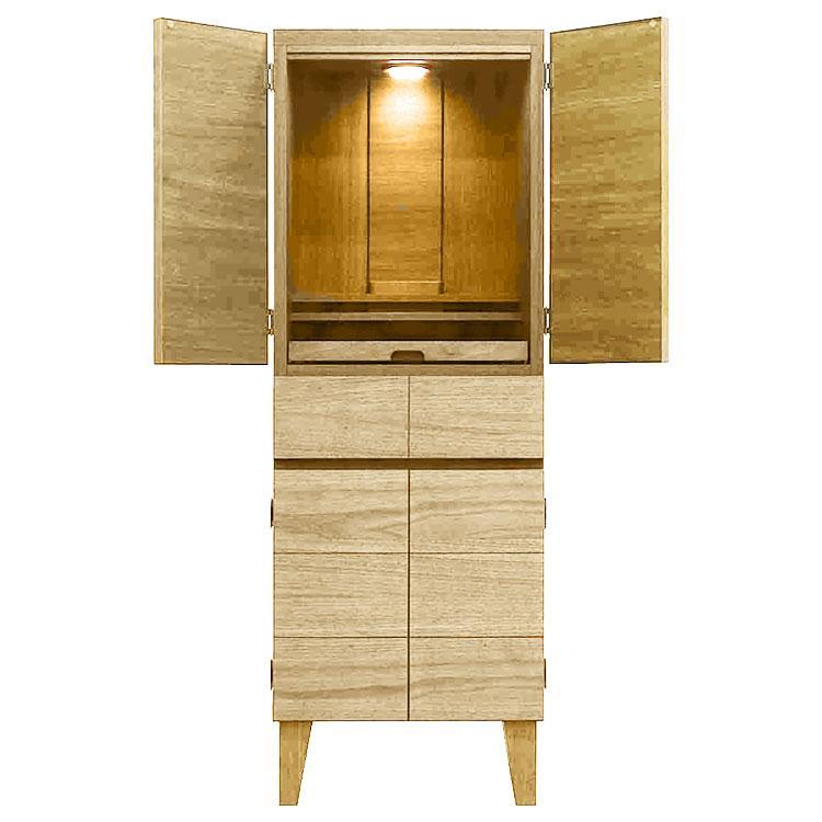 モダン仏壇 13×38号【カラー：ホワイトオーク】