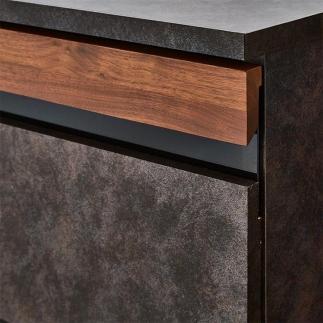 テレビボード 幅150☆ 天然木 ウォールナット無垢材 グレー　カラー：DGY