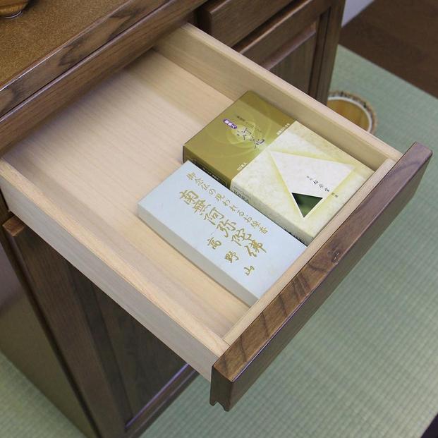 仏壇台 仏壇下台 お仏壇 大川家具 完成品 60cm 幅60cm ミニ仏壇 小型仏壇 日本製 AKBU-01-60H ライトブラウン