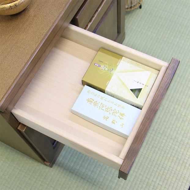 仏壇台 仏壇下台 お仏壇 大川家具 完成品 60cm 幅60cm ミニ仏壇 小型仏壇 日本製 AKBU-01-60L ライトブラウン