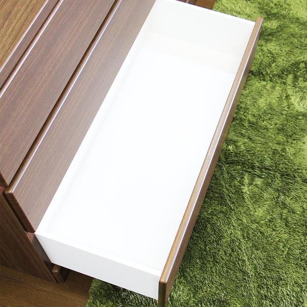 ローチェスト 完成品 タンス チェスト 箪笥 幅120cm 日本製 国産 120幅 3段 木製 CRCH-01-120L SW