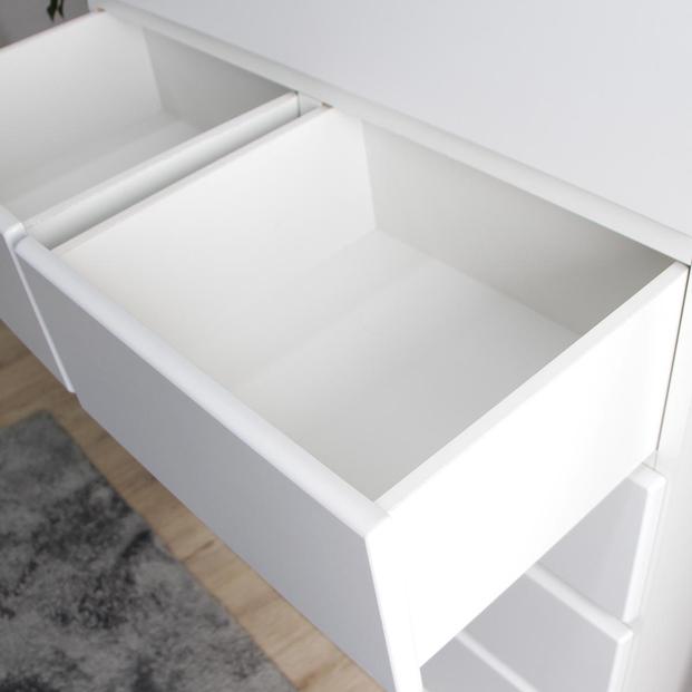 ハイチェスト 完成品 タンス チェスト 幅90cm 90幅 5段 衣類収納 木製 CRCH-01-90H-Z WH