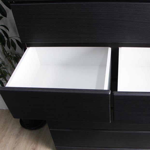 ハイチェスト 完成品 タンス チェスト 幅90cm 90幅 5段 衣類収納 木製 CRCH-01-90H-Z DBR