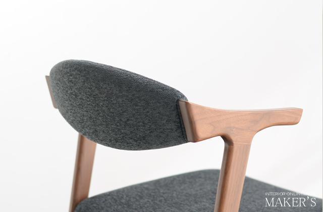 カウンターチェア フラット ウォールナット 無垢材【福岡県・辻製作所】