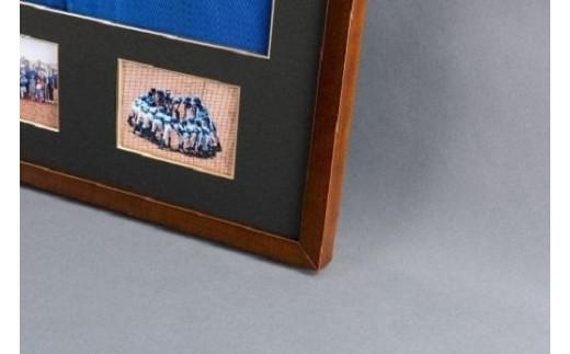 【大川市】 スポフレミニ ユニフォーム額縁（写真付き）【茶】