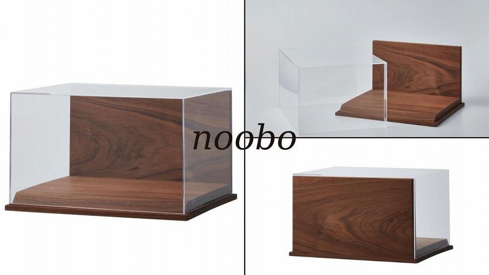 noobo シューズケース スニーカーケース アクリルケース 天然無垢材 ウォールナット MIDI