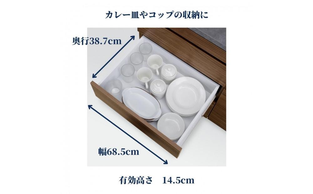 カウンター 幅116cm カリーナ ナチュラル(ナラ柄)