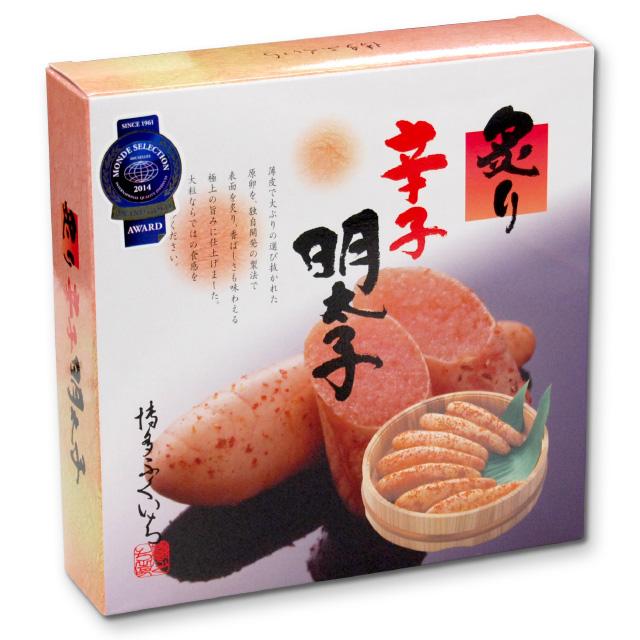 博多ふくいちの炙り辛子明太子220ｇ（紙桶入り）