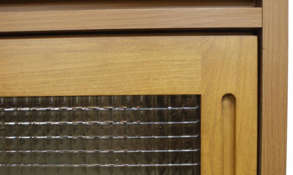 100 カップボード ハッピー 全ガラス＜BR色＞