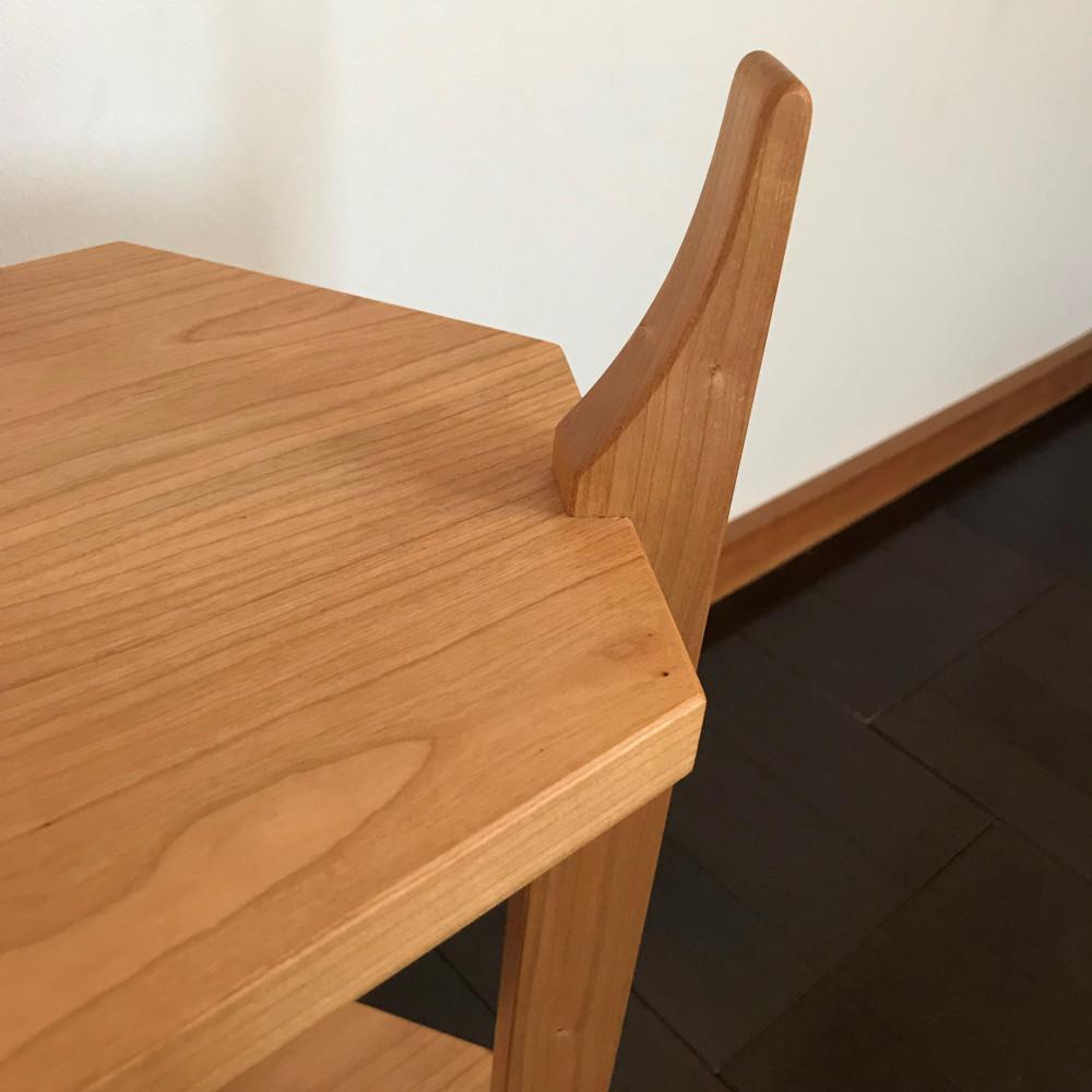 【ロクカクカダイ：正六角形の3辺を支柱が支える構造の花台(プランタースタンド)】花台 植木鉢 フラワースタンド プランタースタンド サイドテーブル ナイトテーブル チェリー nove