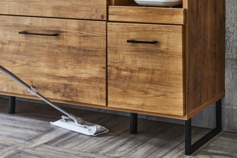 ブルックリンスタイルのステンレスカウンターキッチンボード 90cm幅