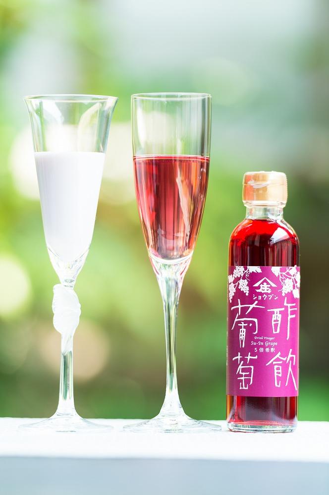 酢飲人気5本セットA（いちご、葡萄、ブルーベリー、林檎、柚子）