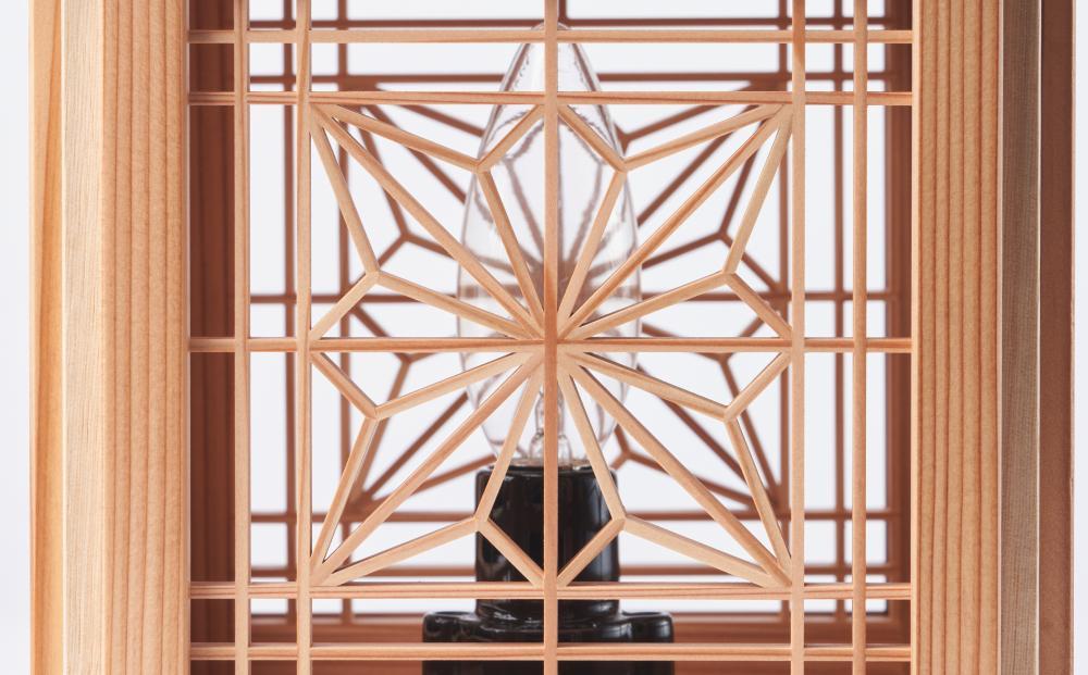 組子灯り（角麻 洋風）