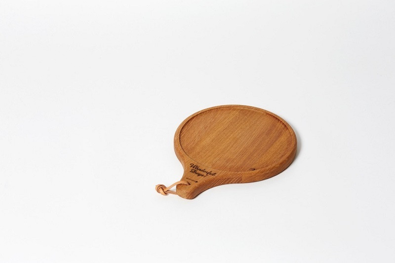 木製プレート ピザプレート バルーンカッティングボード【ブラウンオーク】