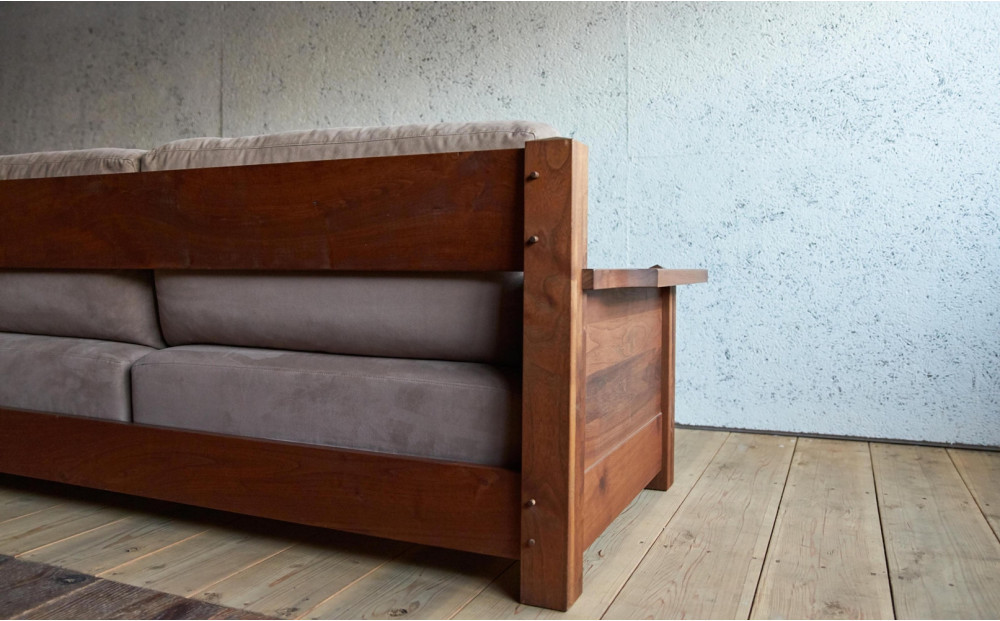 ソファ ボガード3P 無垢材のソファ ウォールナット アメリカンヴィンテージ家具を再現