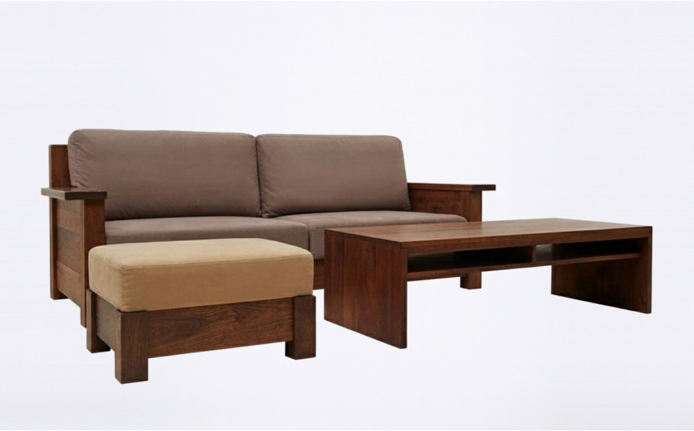 ボガード　無垢材 オットマン アメリカンヴィンテージデザイン