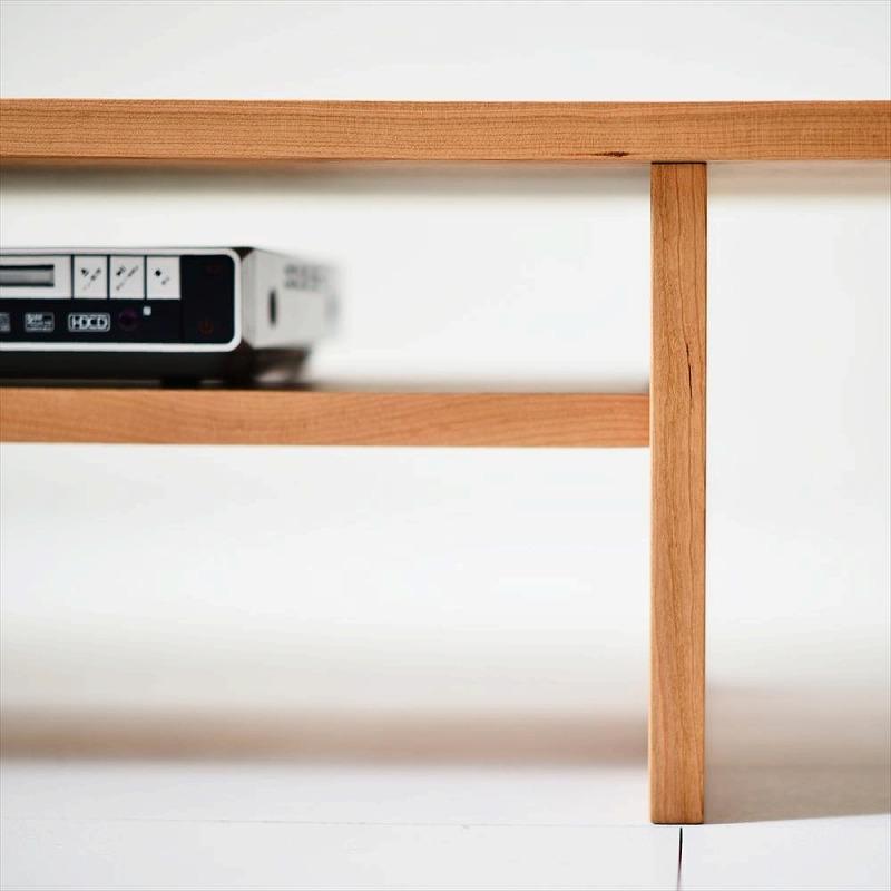 シンプルでおしゃれなテレビボード　konojiＴＶボード90／チェリー　テレビ台　無垢材　天然木　ロータイプ　完成品　ローボード　ローテーブル　センターテーブル　パソコンデスク　本棚