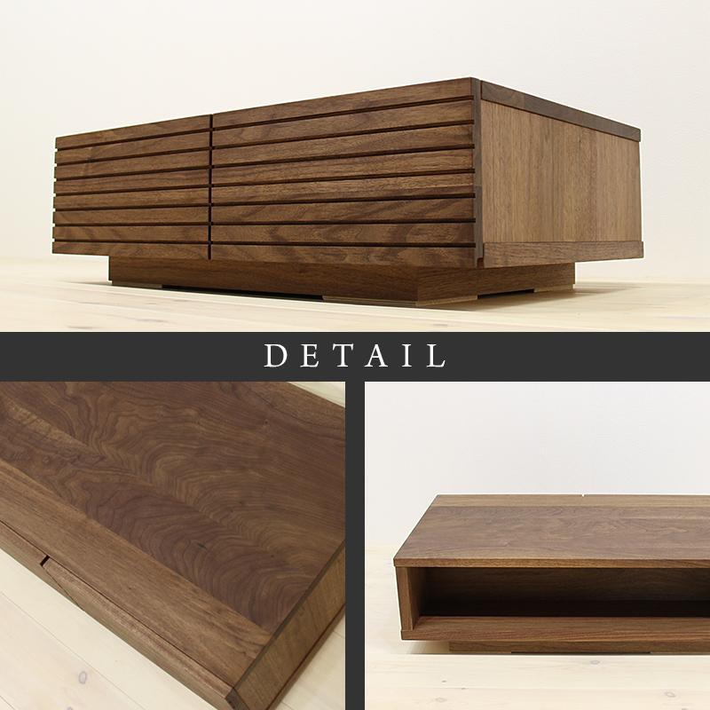 【大川家具】無垢材 センターテーブル ローテーブル 食卓テーブル ちゃぶ台 リビングテーブル 収納 風雅 幅800 ウォールナット おしゃれ  天然木   組み立て不要   高級感 【設置付き】