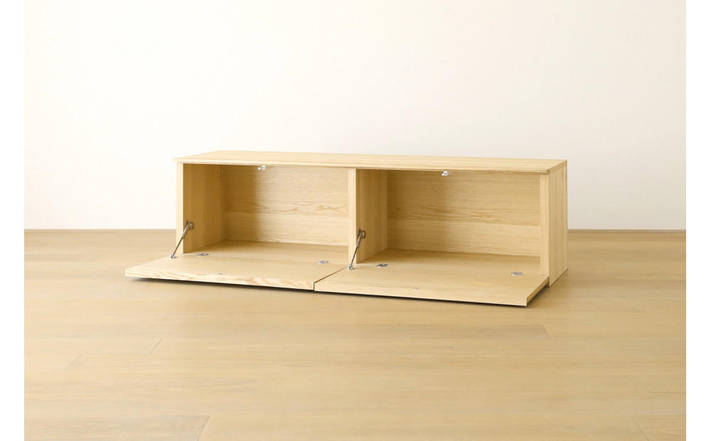 【開梱設置】高野木工 リブシリーズ 150ローボード オーク【10年保証】