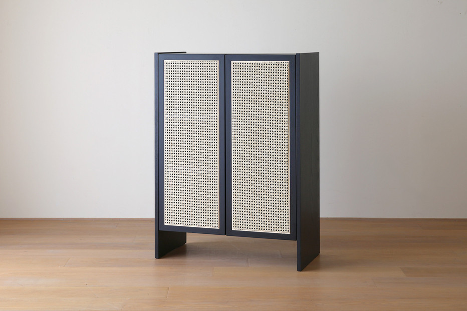 【開梱設置】高野木工 ブレス 80キャビネット ブラック【10年保証】