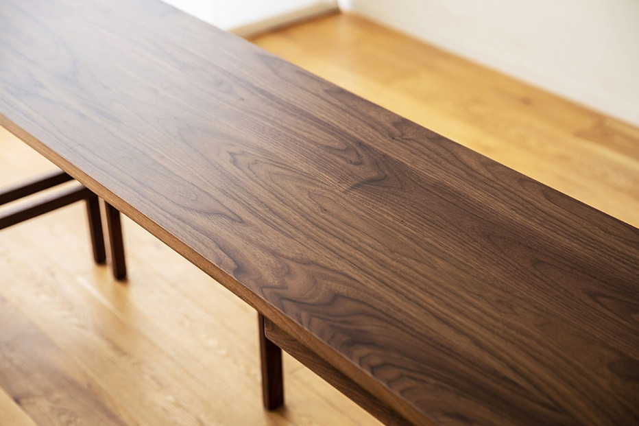 【開梱設置】高野木工 プレーンデスク SET11 ウォルナット（W180×D45cm）【10年保証】