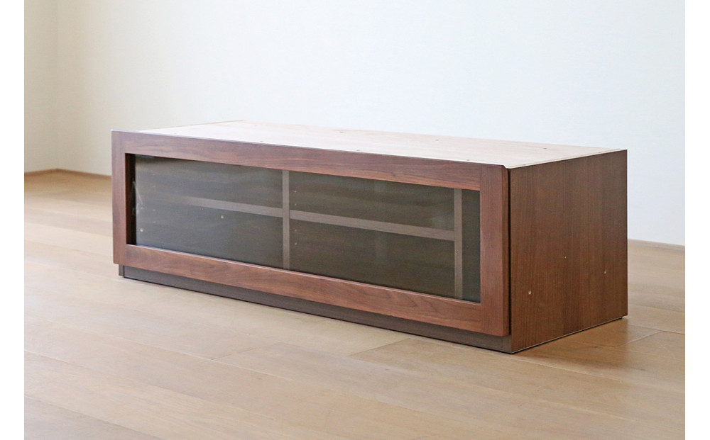 【開梱設置】高野木工 ASTER SET6 アスター 150TV天板 + 120TVガラス扉 + 30TVチェスト ウォルナット【10年保証】