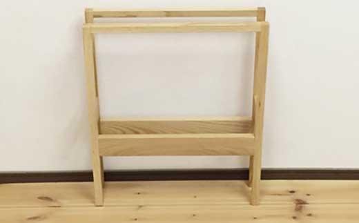 【２段スリッパラック　オーク】おしゃれな玄関の演出に　＜オーク材　オイルフィニッシュ＞玄関 リビング インテリア 木製 小物 置物 MUKU屋 MUFactory