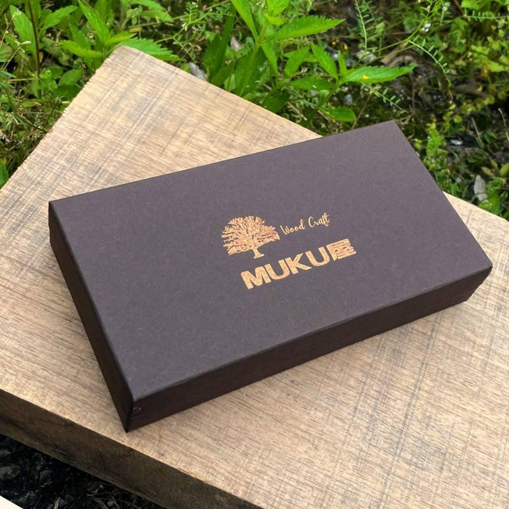 【木軸シャープペンシル 0.5mm（クラロウォールナット）艶消し仕上げ2Pice】木製シャープペンシル 銘木 プレゼント 贈り物 入学祝い 就職祝い 記念品 贈答品 MUKU屋 MUFactory