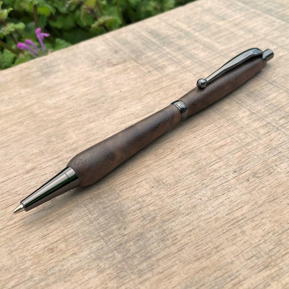 2Pice 木軸シャープペンシル（ウォールナット上杢・ブラック金具）MUKU屋