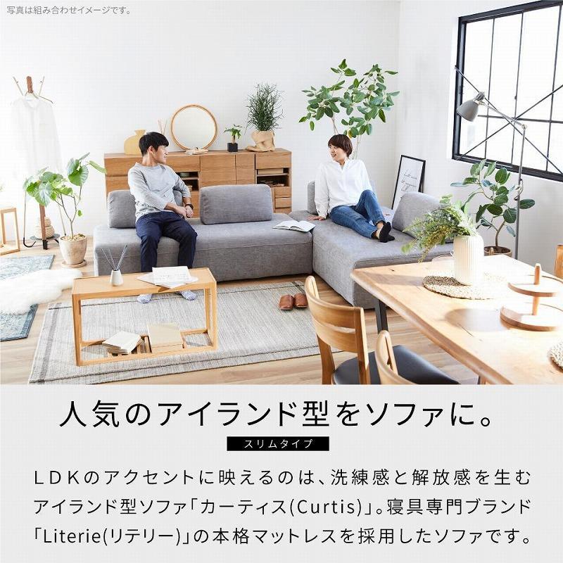 ソファスリム 完成品 幅170 カーティス ソファスリム ＜ダークグレー＞【モーブル／大川家具】