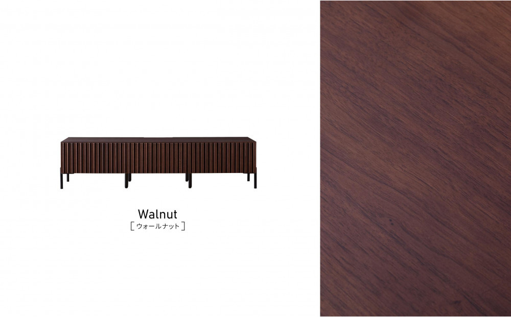 テレビボード 180cm ローボード ルーク2 ＜ウォールナット＞【モーブル／大川家具】