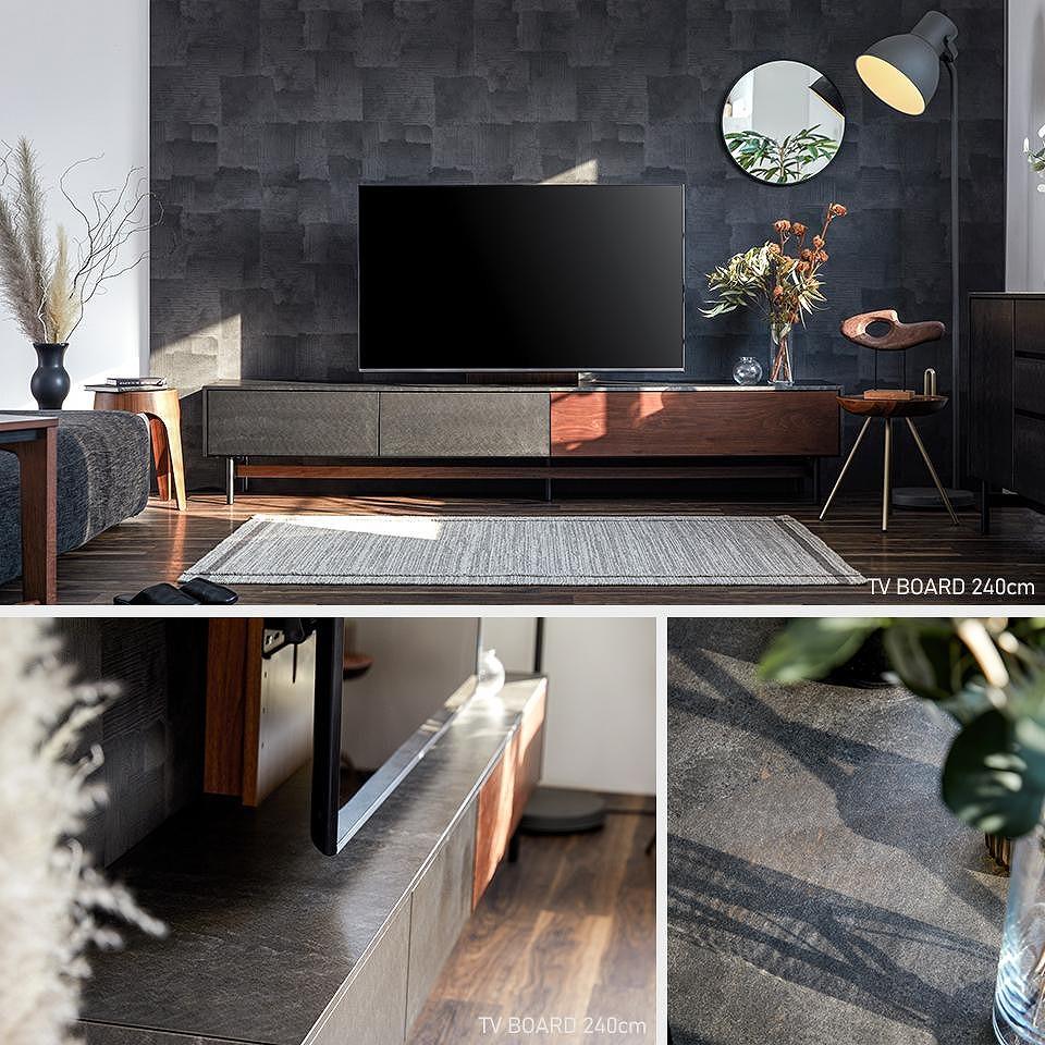 Alvin アルヴィン 180cm AVローボード ＜オークヴィンテージナチュラル＞ 【モーブル】【大川家具】