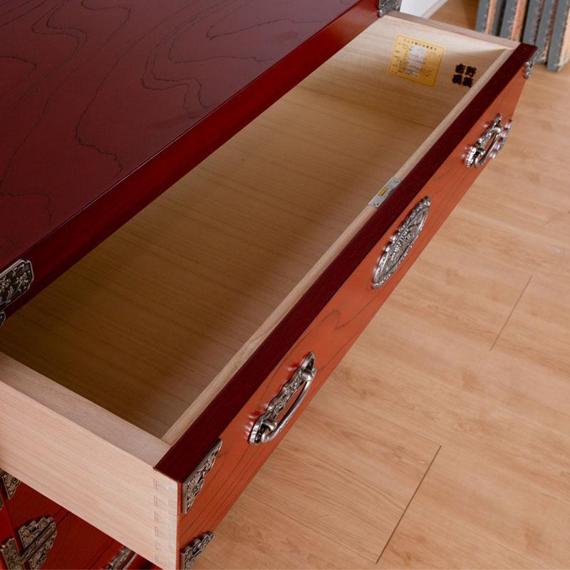 【吉野民芸 30車片開・朱タンス ※からくり付き】★創業明治40年老舗「境木工」熟練の職人の手により1つ1つ丁寧に作り上げる伝統工芸品「吉野民芸家具」