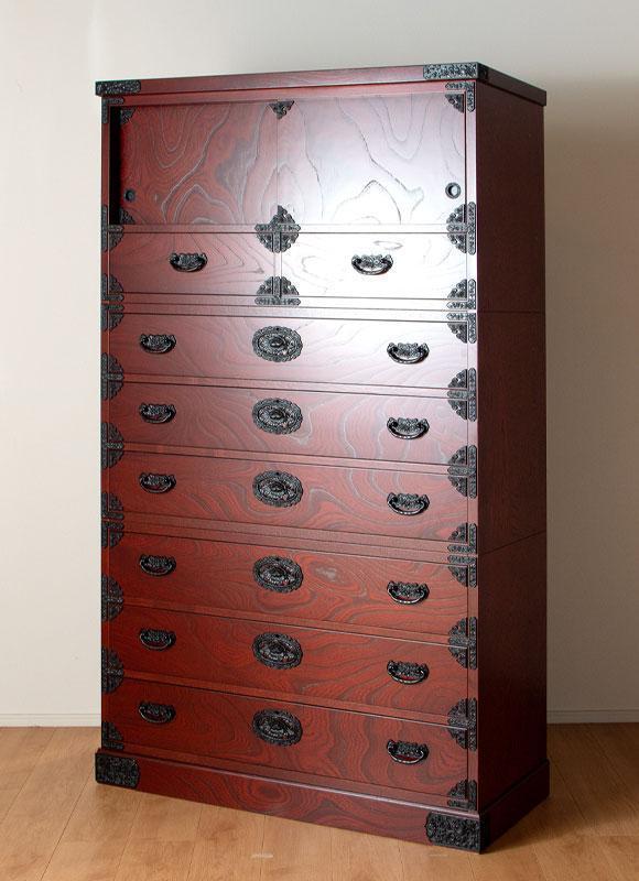 【吉野民芸 35昇りタンス】★創業明治40年老舗「境木工」熟練の職人の手により1つ1つ丁寧に作り上げる伝統工芸品「吉野民芸家具」