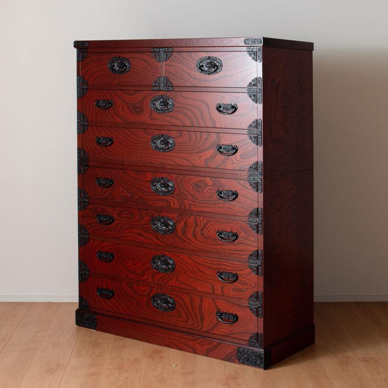 【吉野民芸 35ハイチェスト】★創業明治40年老舗「境木工」熟練の職人の手により1つ1つ丁寧に作り上げる伝統工芸品「吉野民芸家具」