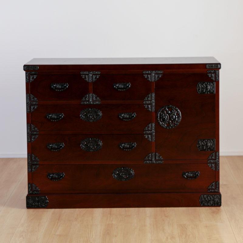 【吉野民芸 40整理片開き ※かくし付き】★創業明治40年老舗「境木工」熟練の職人の手により1つ1つ丁寧に作り上げる伝統工芸品「吉野民芸家具」