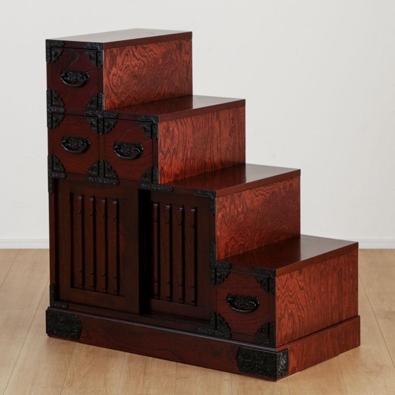 【吉野民芸 30階段箪笥 右下がり】★創業明治40年老舗「境木工」熟練の職人の手により1つ1つ丁寧に作り上げる伝統工芸品「吉野民芸家具」