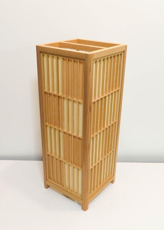 組子行灯「極」 LLサイズ  国産桧 国産杉 突板市松デザイン