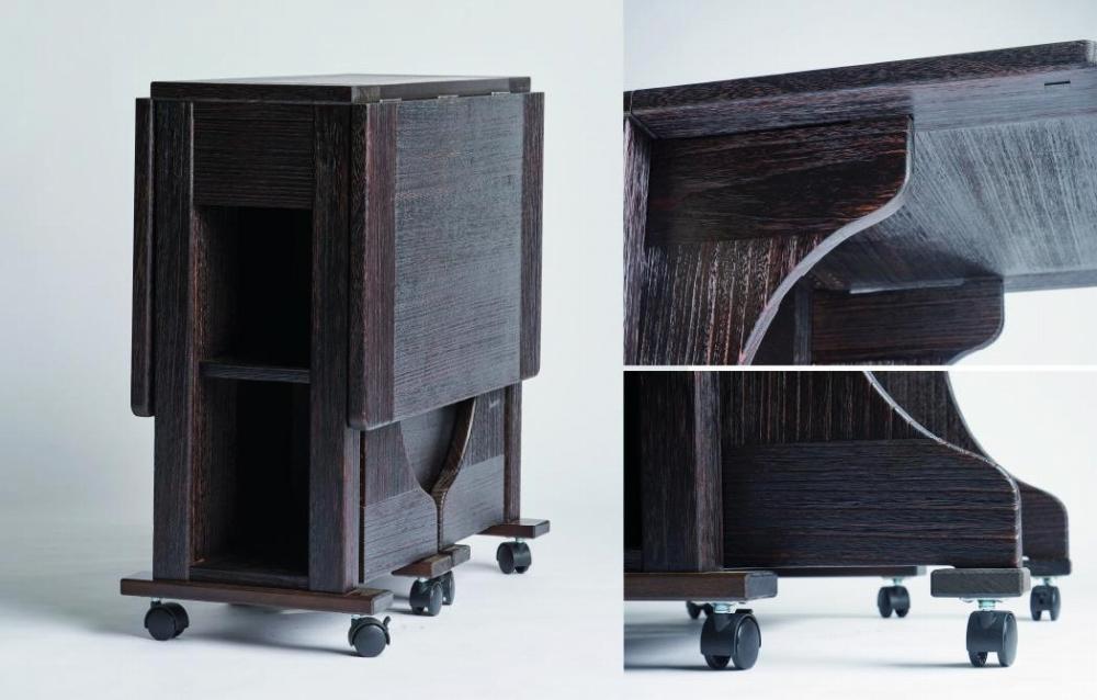 ≪大川の匠≫ テーブル　折りたたみ自由自在　