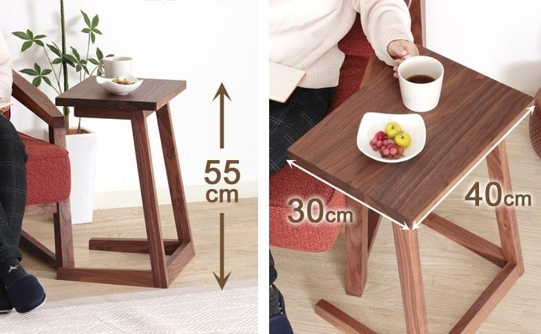 CNT01-ST サイドテーブル ホワイトオーク無垢 大川市 貞苅椅子製作所