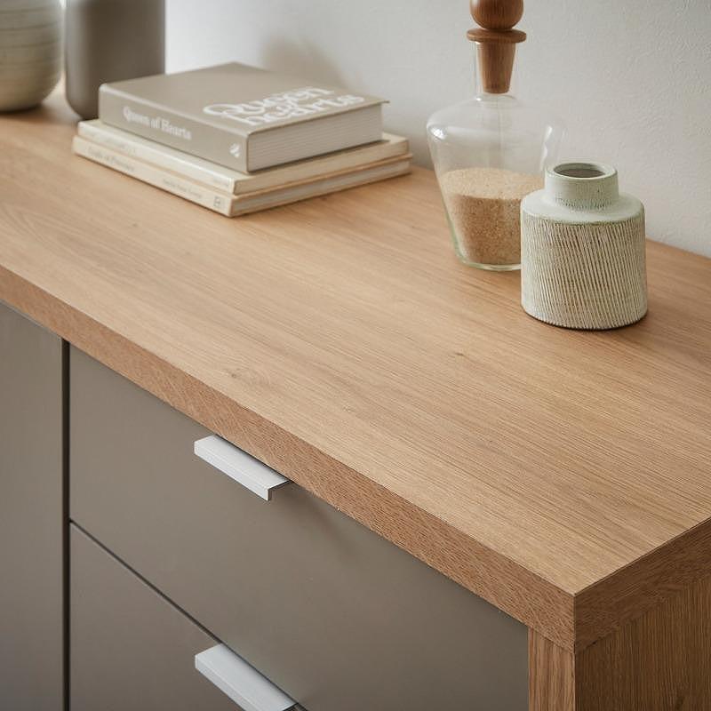 【大川家具】トープ150サイドボード 開梱設置 サイドボード メラミン キャビネット アイカ工業 国産 木目 高級 チェスト 収納キャビネット オーク ウォルナット 河口家具製作所 国産家具